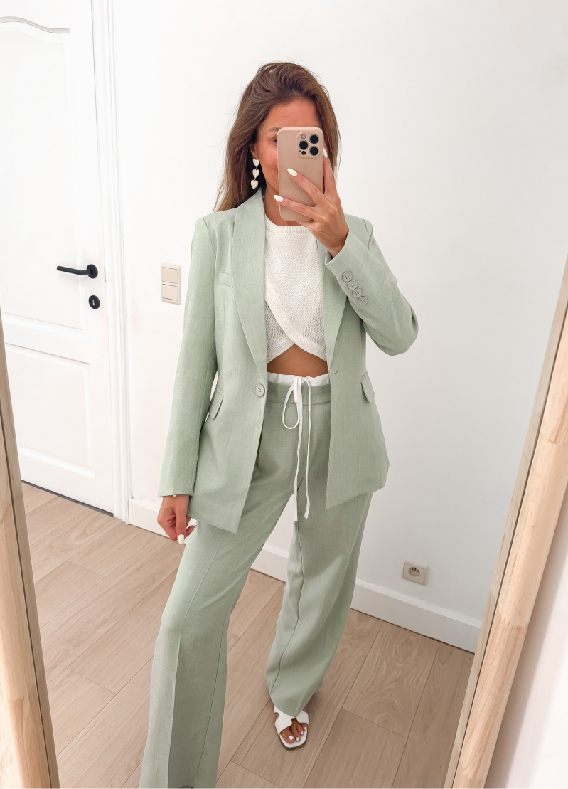 Mint Amari Trousers — S