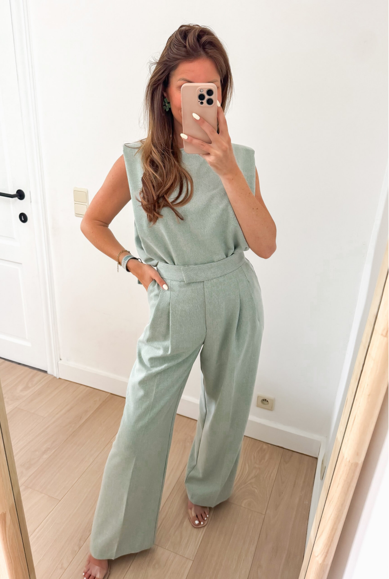 PRE ORDER Green Oliva Trousers — S