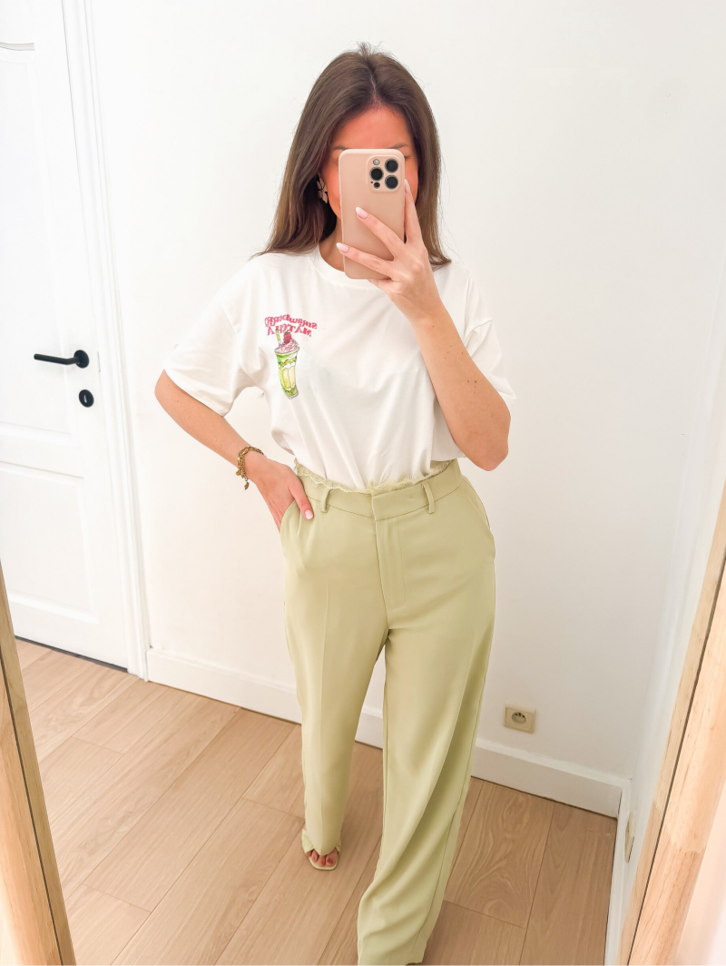 Matcha Lace Trousers — S/36