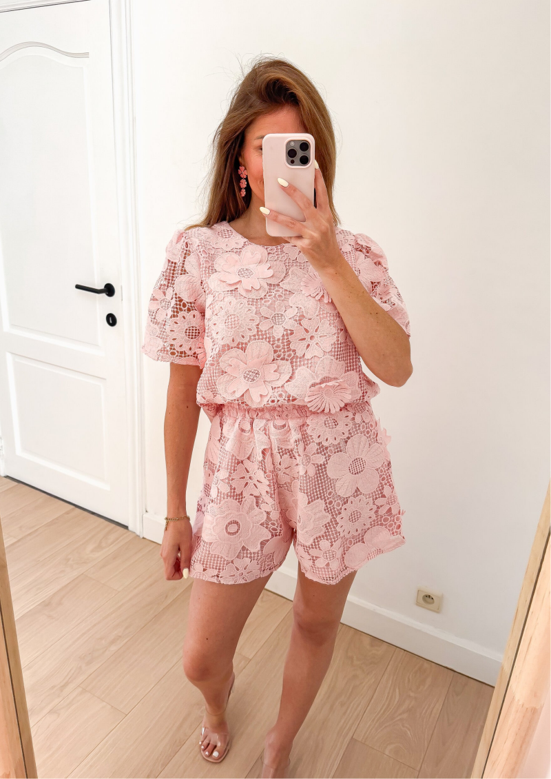 Pink Ariana Crochet Set — S/M