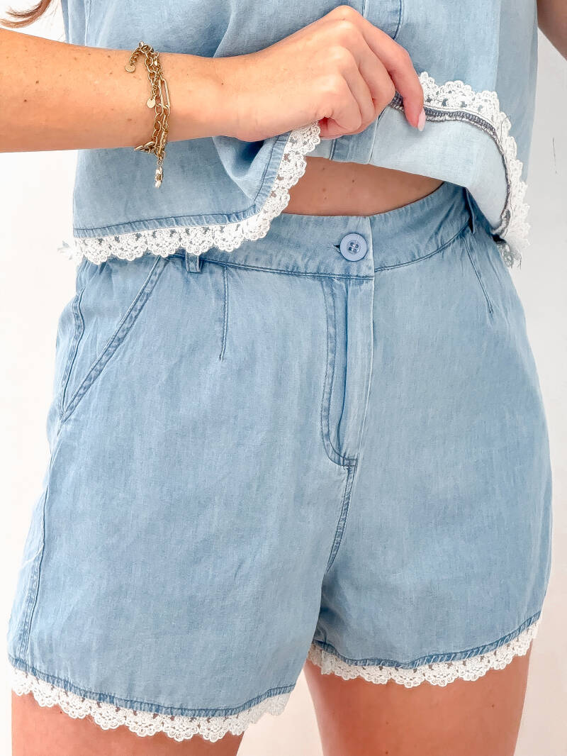Jeans Lace Short — S