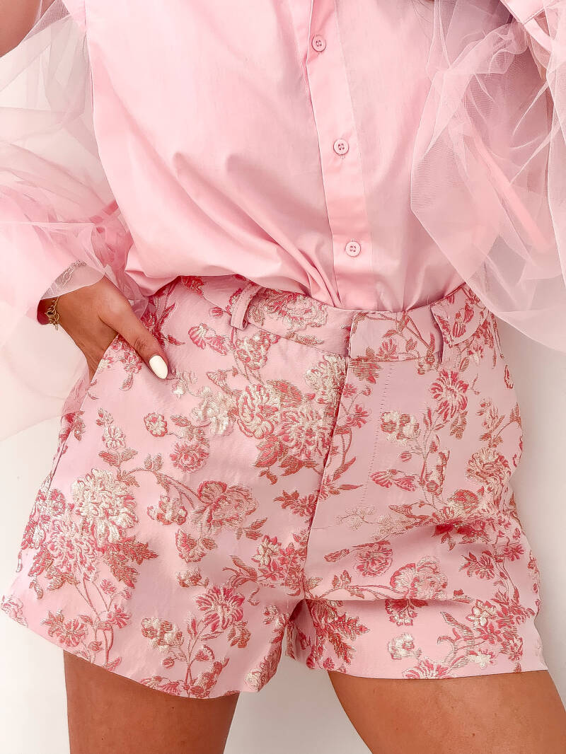 Pink Pastels Jacquard Short — S