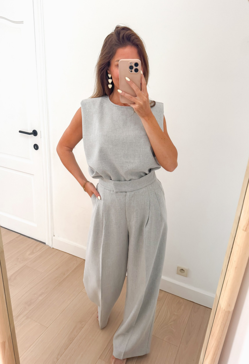 PRE ORDER Grey Oliva Trousers — S
