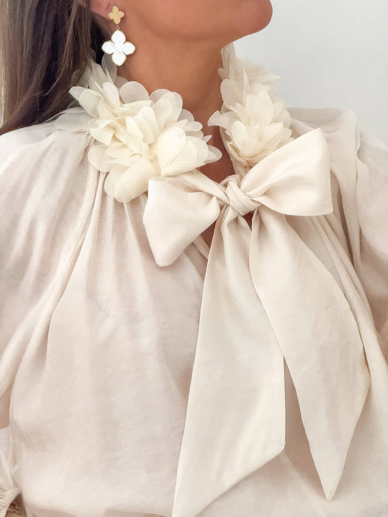 White Clover Earrings