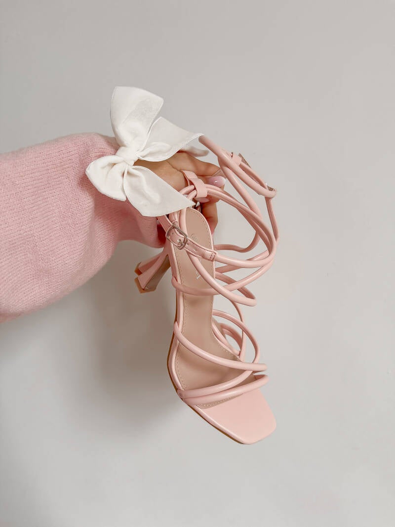 Babypink Strap Heels — 36