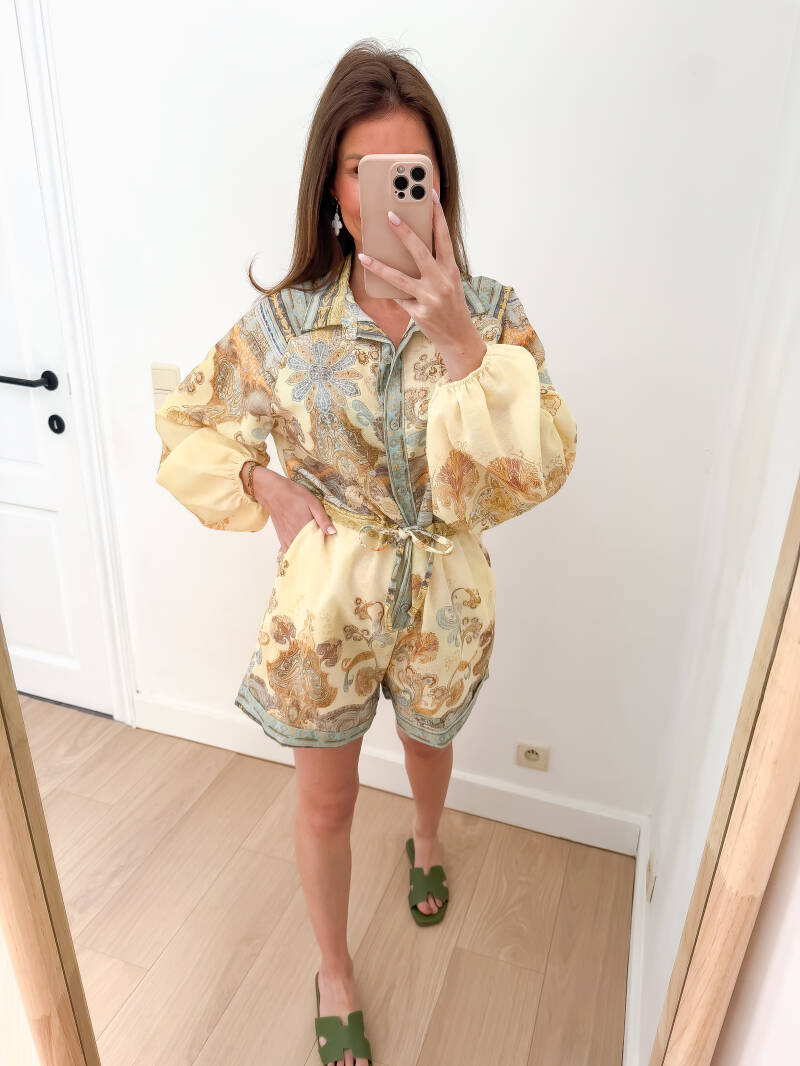 Honey Linnen Playsuit