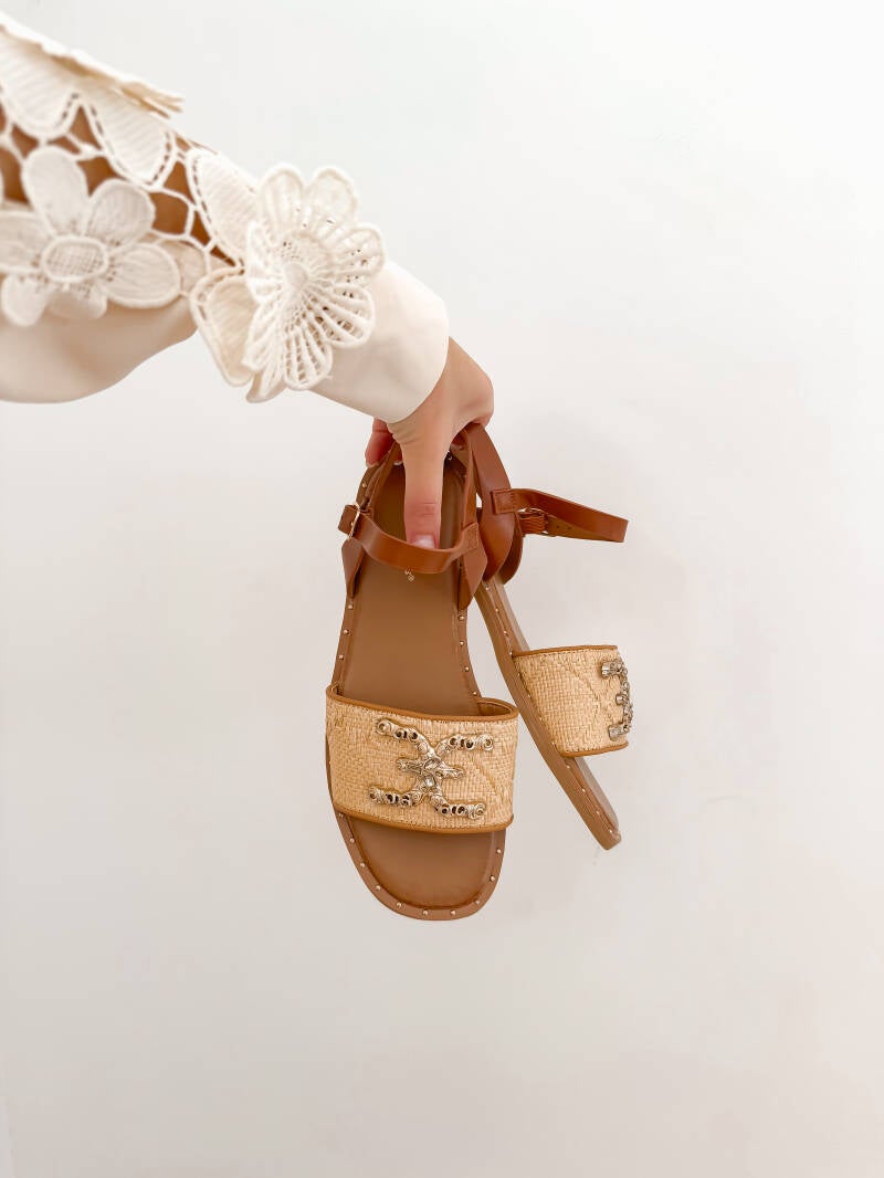 Camel Rotan Cece Slippers — 36