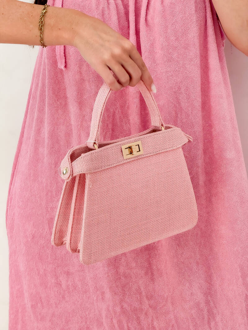 Pink Linnen Bag