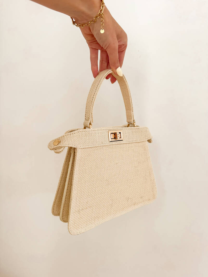 Beige Linnen Bag
